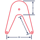 Anchor Marine 31 x 20 x 48cm Bow Fender Royal Blue