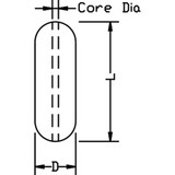  Anchor Marine 18 x 25cm Thru-Line Fender Navy 