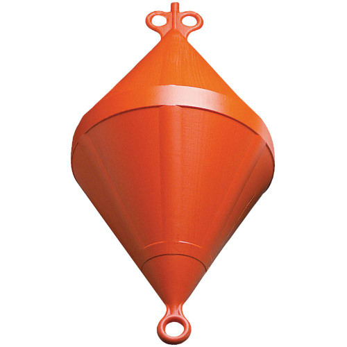 Nuova Rade Bi-Conical 28cm Rigid Plastic Mooring Buoy Orange 