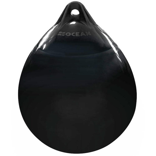  Ocean 38 x 50cm R2 Round Buoy Fender Black 