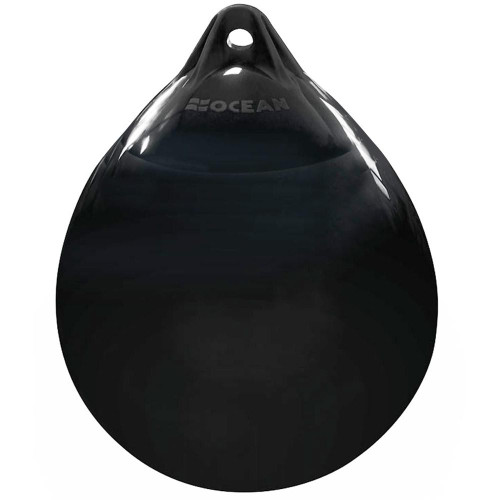 Ocean 44 x 58cm R3 Round Buoy Fender Black 