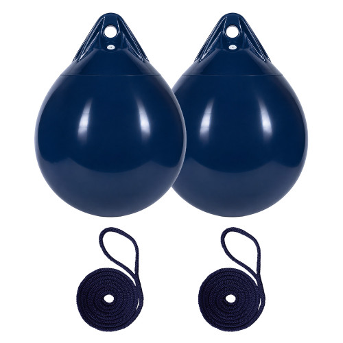 Harrington 48 x 61cm Round Buoy Fender Bundle Navy (2 Pack)