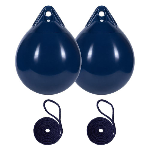 Harrington Marine Harrington 48 x 61cm Round Buoy Fender Bundle Navy (2 Pack) 