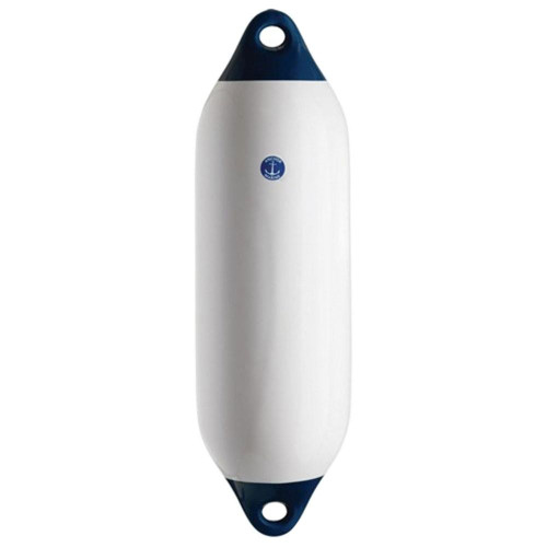  Anchor Marine 18 x 65cm Standard Cylindrical Fender White/Blue 