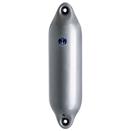  Anchor Marine 20 x 80cm Standard Cylindrical Fender Metallic Silver 