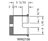 Kiene WW2156 Parallel Spindle Trailer Socket