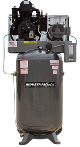 Industrial Gold CI7523E80V-P Platinum Series 7.5 HP 3 Phase Vertical Tank Air Compressor