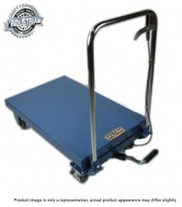 Baileigh Industrial B-Cart Hydraulic Lift Cart | Collapsed