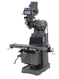 JET 690151 JTM-1050 Mill with 3 Axis ACU-RITE 200S DRO (Quill) and X and Y-Axis Powerfeed and Power Draw Bar, 3HP, 3Ph,
