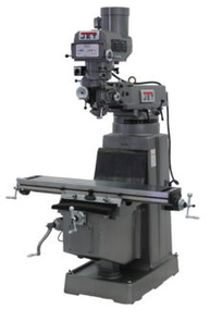 JET 690160 JTM-1050 Mill with 3 Axis ACU-RITE 200S DRO (Quill) and X, Y and Z-Axis Powerfeed, 3HP, 3Ph