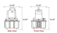 ZINKO ZPE-37SR-1L Electric Pump | Technical Drawing