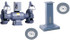 1217W 12" Grinder with GA20 Pedestal and Wheels Package