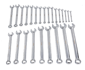 SUNEX 9917MPRA 25 PIECE METRIC FULL POLISHED V-GROOVE COMBINATION WRENCH SET