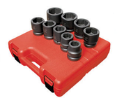 Sunex 5699 1" Dr. 9 Pc. SAE Impact Socket Set