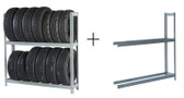 Rivetier R2-2SES 5' x1' x 5' Automotive Tire Rack Starter + 1 Adder Rack Package