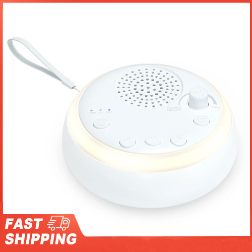 16-Sound Mini White Noise Machine with Night Light & Timer