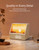 Wood-Grain Sunrise Alarm Clock with White Noise & Bluetooth