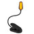 1600K rechargeable amber clip-on reading light