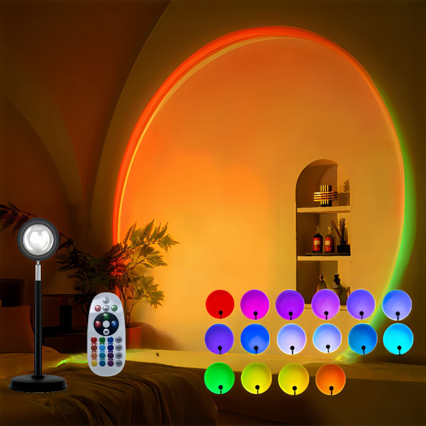 16-Colour Sunset Projector Lamp with Remote product image