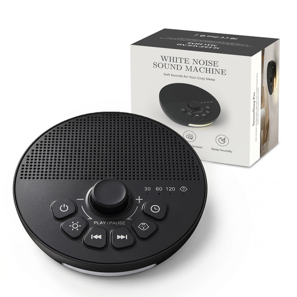 30-Sound Rechargeable White Noise Machine with Night Light