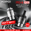 VooPoo ITO-X Replacement Pod Cartridge (Pack of 1) - Buy 1 Get 1 Free