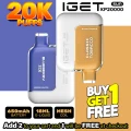 IGET Sun KP20000 Pre-filled Disposable Pod | 20K Puffs (Buy 1 Get 1 Free)