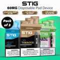 STIG 60MG Disposable Pod Device Pack of 3