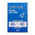 NYB Lets Go Takeoff Blend Live Resin Disposable 6ML Blue Dream-IndicaWhite Runtz-Sativa Box