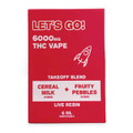 NYB Lets Go Takeoff Blend Live Resin Disposable 6ML Cereal Milk-HybridFruity Pebbles-Hybrid Box