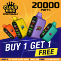 Cloud King Disposable | 20K Puffs - Buy 1 Get 1 Free