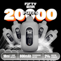 Fifty Bar V2 Silver Series 2% Disposable 20k Puffs