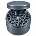 Human Grade 4 Piece Aluminum W Rubber Grinder Gray (Nimbus)