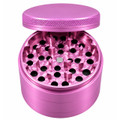 Human Grade 4 Piece Aluminum W Rubber Grinder Pink