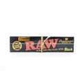 Raw King Size Connoisseur Papers + Tips 1PK-32CT Black