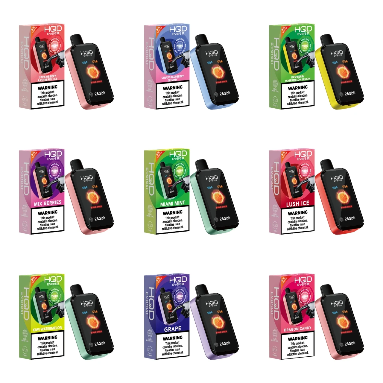HQD Cuvie X (Everest) Disposable Vape (25000 Puffs) | EcmVape