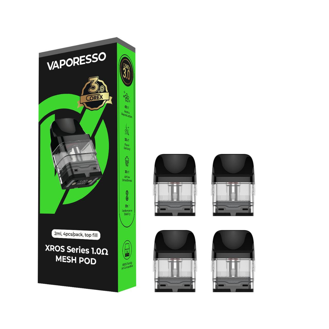 how much are vaporesso pods Vaporesso XROS Series Pods 4 Pack - Refillable Replacement Pods for XROS  Vape Device main image 1