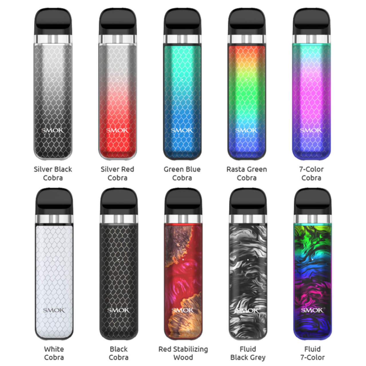 best smok novo vape Shop 2 X Kit - Smooth Kit Variation:Translucent Blue Pod Brand_Vype The 3 Best Portable