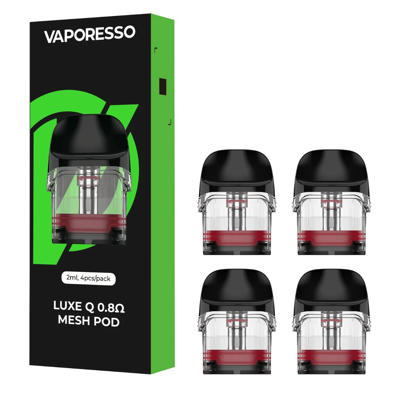 vaporesso luxe q pods Replacement Pod Cartridge - 4Pcs Online Vape Kit Choose Flavor:Lemon Cane Ice Best Mr Fog Flavor