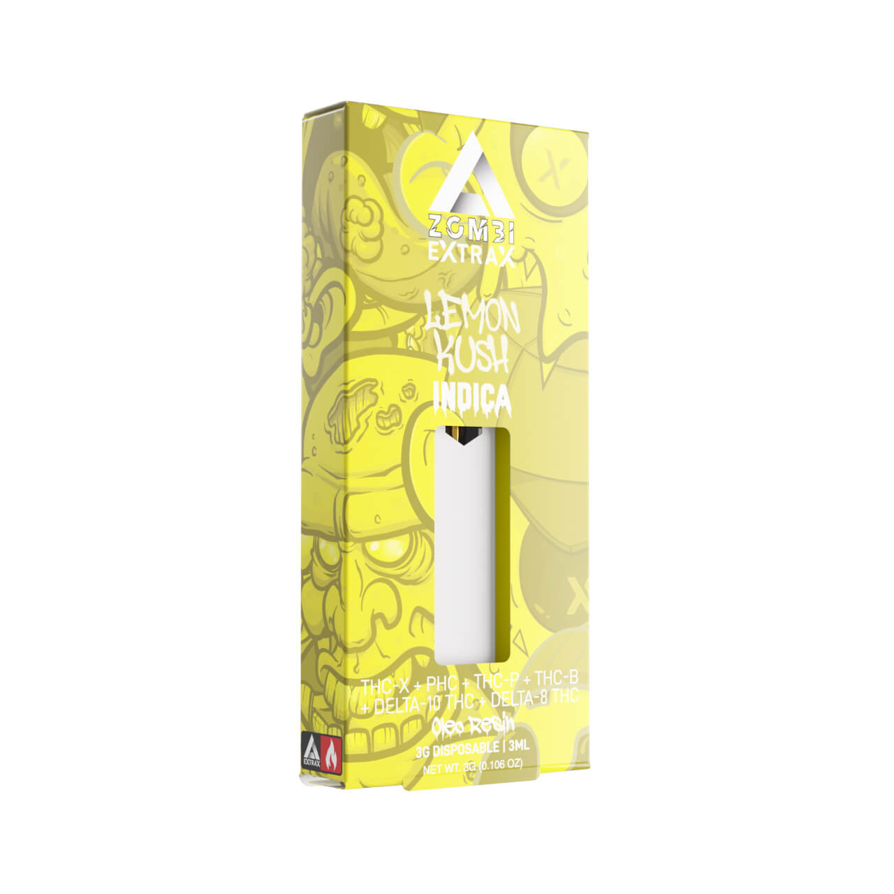 Zombi Extrax Delta 8 Delta 10 THC-X PHC 3G Disposable Vape