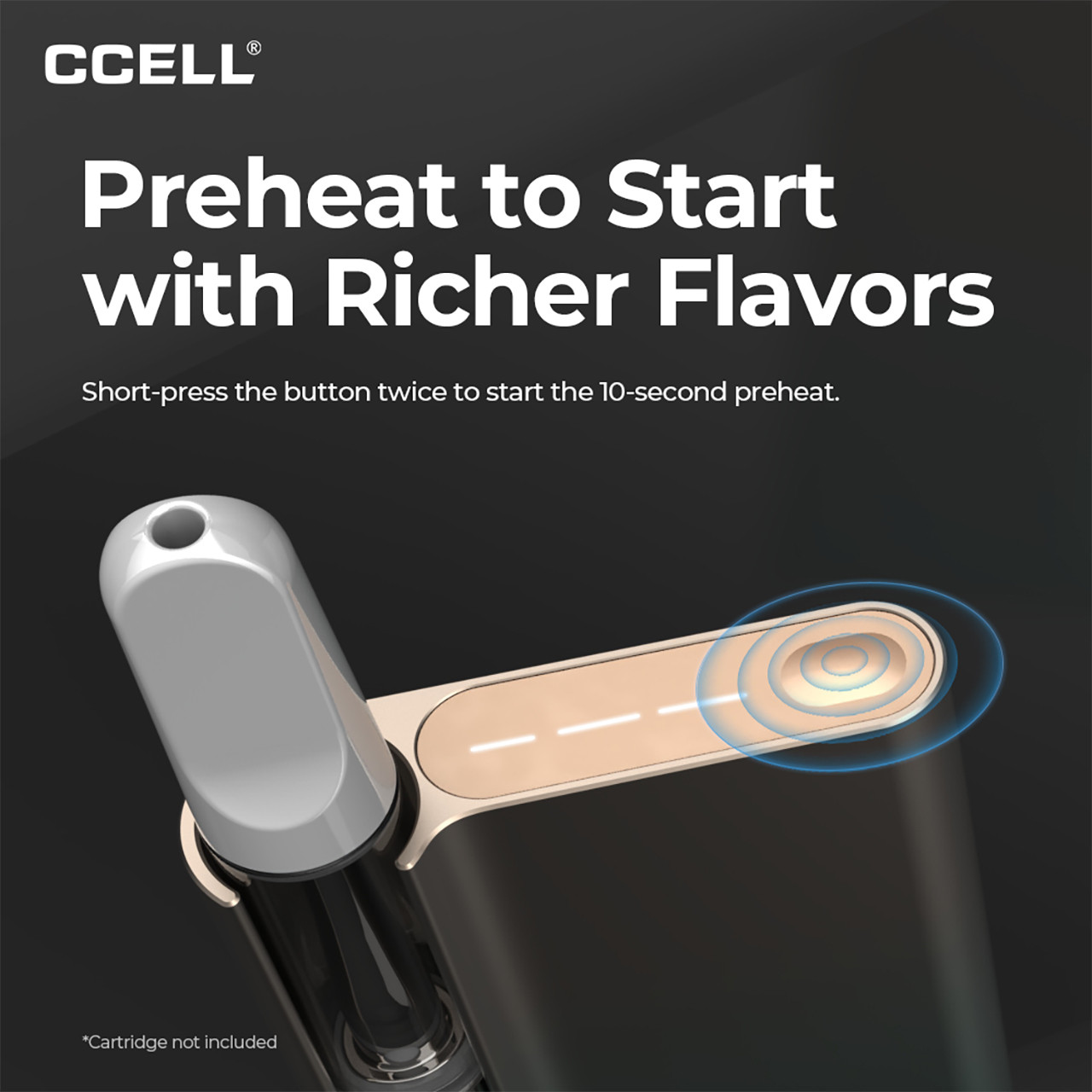 CCELL Palm Pro Battery  510 Thread with Adjustable Voltage