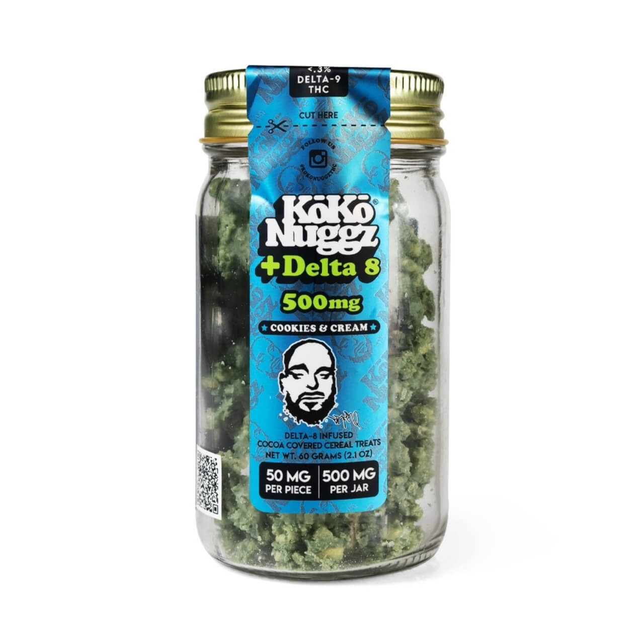 URB Koko Nuggz D8/THC Cereal Treats 500MG Online | EcmVape