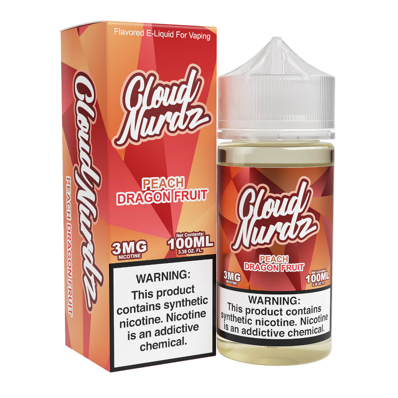 Cloud Nurdz Peach Dragonfruit SyN 100ml Vape Juice