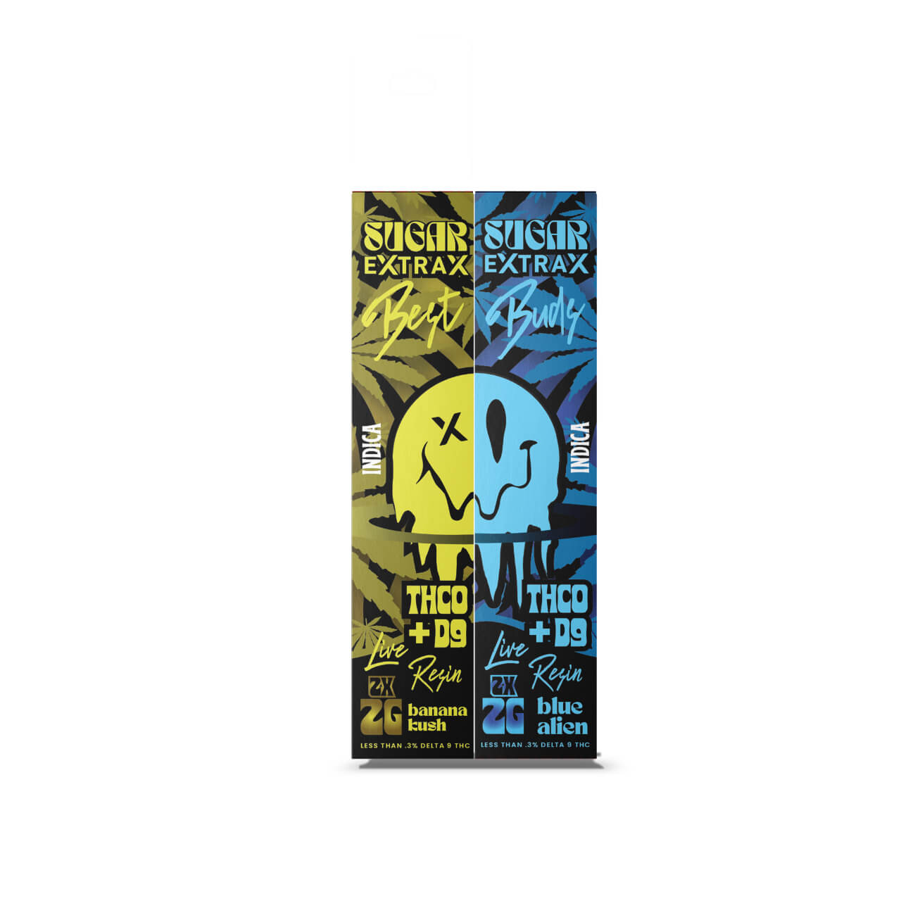 Sugar Extrax 2G THC-O D9 Live Resin Disposable (Pack of 2)