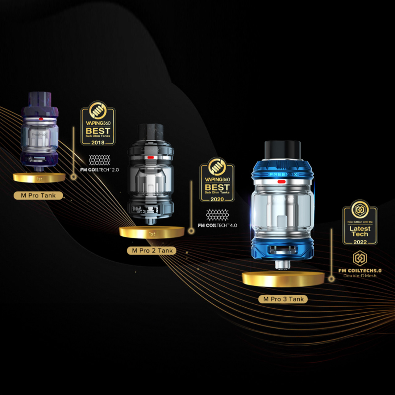 maxus 3 vape kit Freemax Maxus 3 200W Box Mod Kit with M Pro 3 Tank Atomizer 5ml – FrenzyFog main image 0