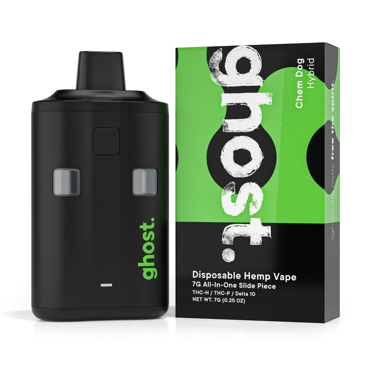 Ghost Liquid Diamonds All-In-One Slide Piece Disposable - 7G