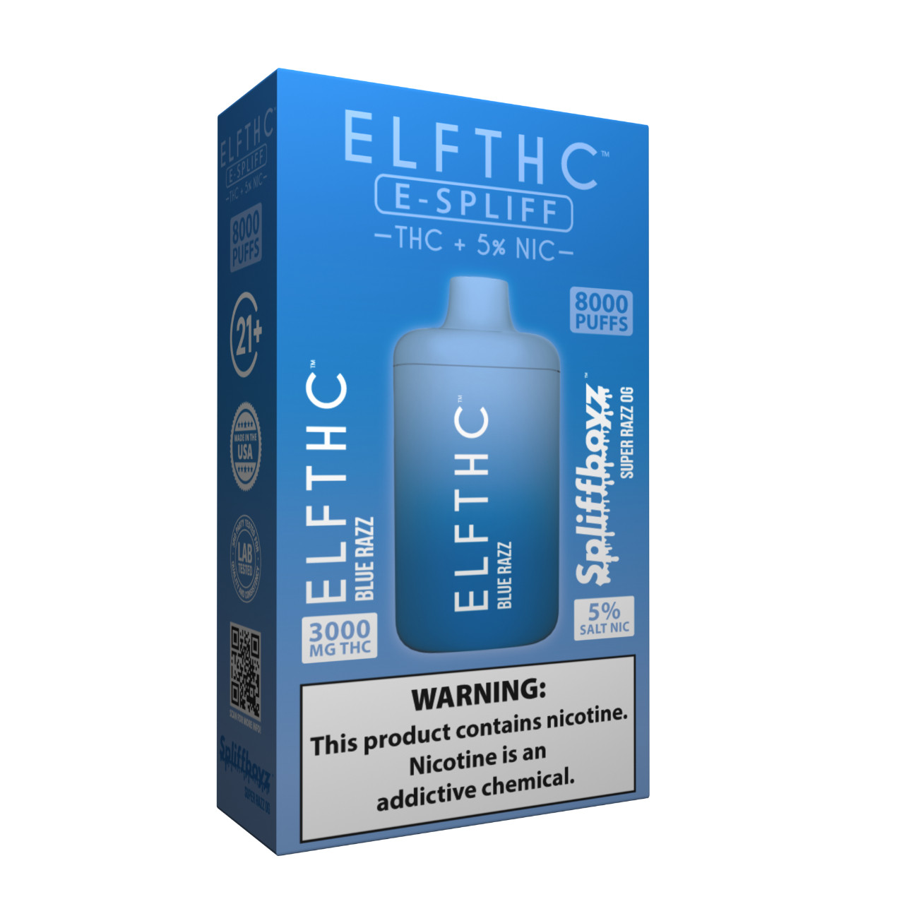 ELF THC x Spiffboyz THC/5% Nicotine 8000 Puff Disposable Online