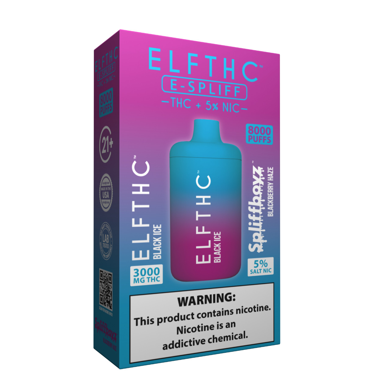 ELF THC x Spiffboyz THC/5% Nicotine 8000 Puff Disposable Online