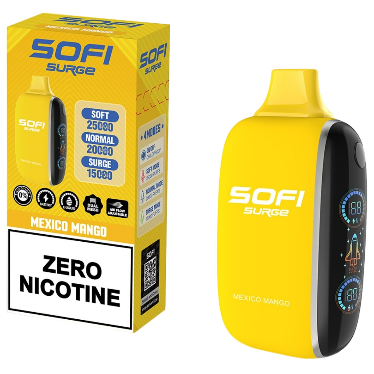 Sofi Surge Zero Nicotine Disposable 25K Puffs