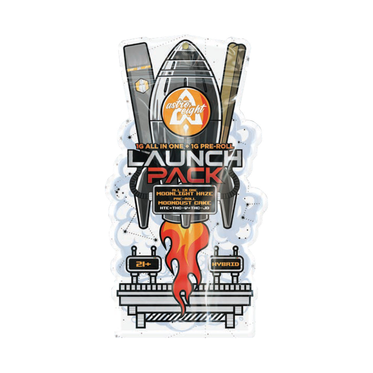 Buy Astro Eight Launch Pack HTE Disposable + 1G Pre Roll| EcmVape