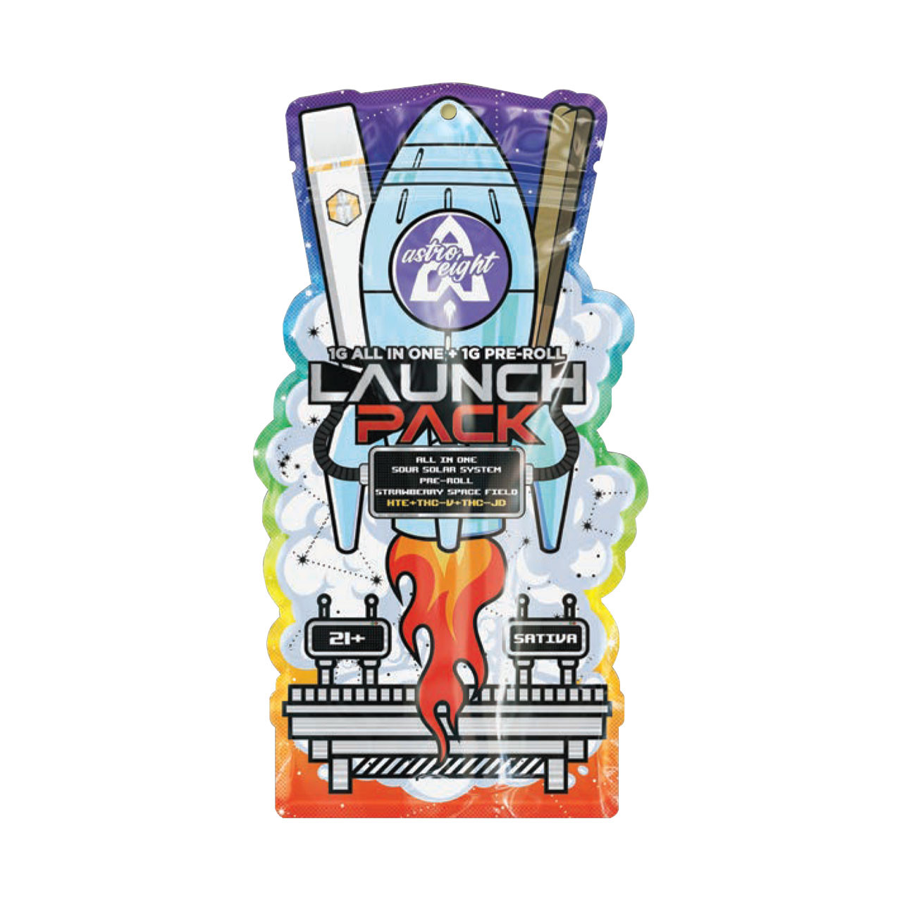 Buy Astro Eight Launch Pack HTE Disposable + 1G Pre Roll| EcmVape